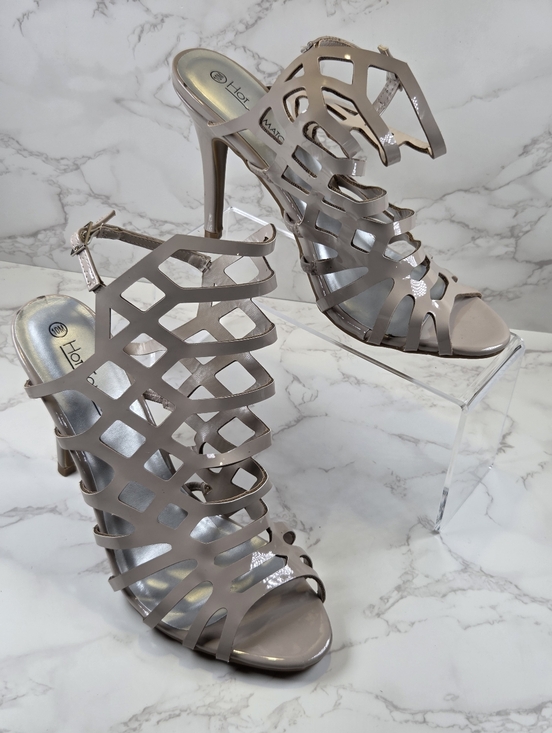 Shoes - Hot Tomato  Cutout High Heel Sandals